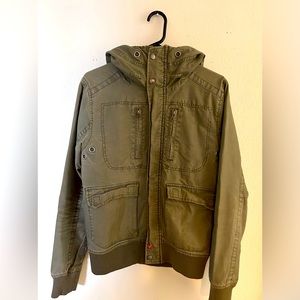 H&M used khaki olive green jacket
